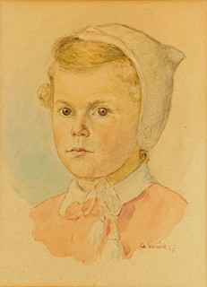 Oldřich Lasák (1884 - 1968) - Portrét dívky