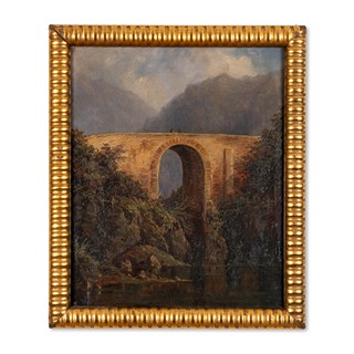 August Bedřich Piepenhagen (1791 - 1868) - Most v horské krajině