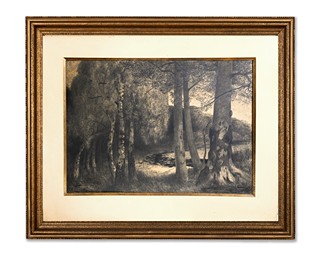 Julius Eduard Mařák (1832 - 1899) - Březový háj, VELKÝ FORMÁT!!