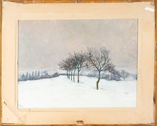 František Kaván (1866 - 1941) - Léto/Zima - oboustranný obraz