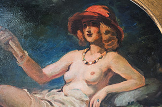 František Xaver Naske (1884 - 1959) - Dívka v klobouku
