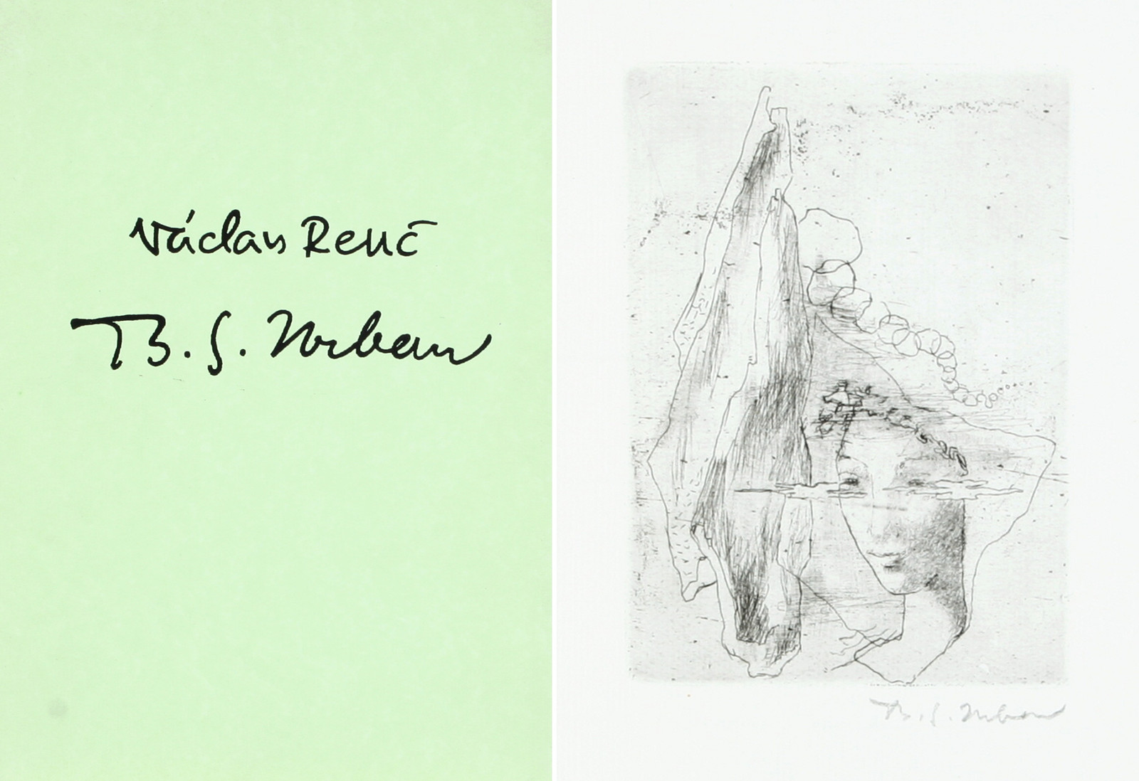 B. Urban (1903-1997) - Václav Renč - Portrét milenky