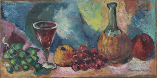 Bedřich Knopp (1919-1991) - Zátiší s vínem