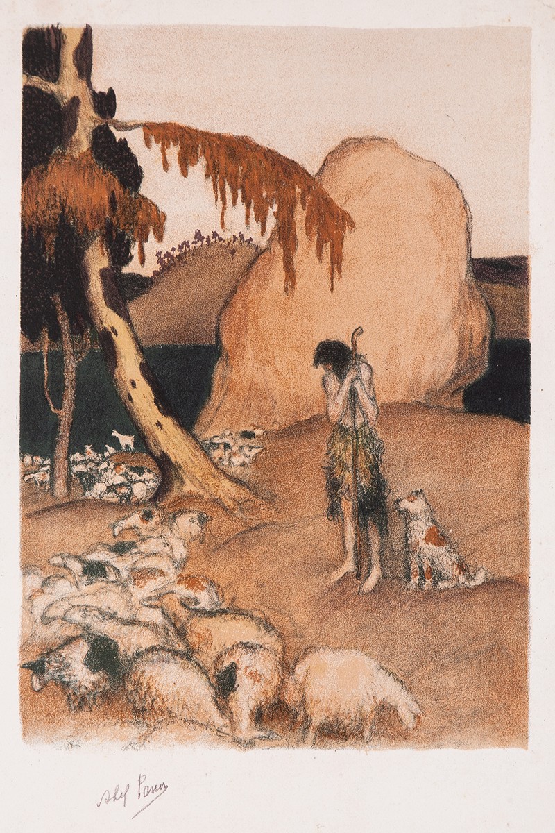 Abel Pfeffermann Pann (1883 - 1963) - ...And Abel was a keeper of sheep...