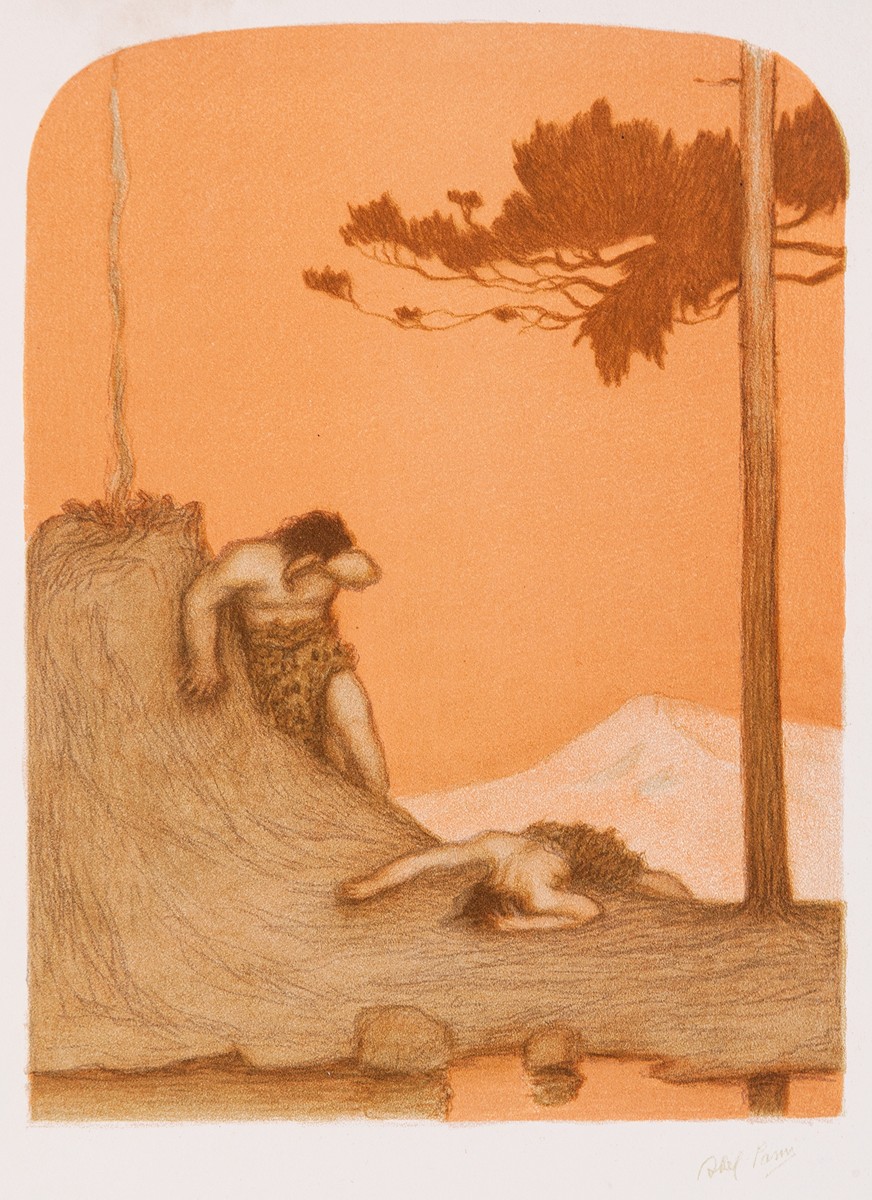 Abel Pfeffermann Pann (1883 - 1963) - Cain rose up against Abel his brother, and slew him