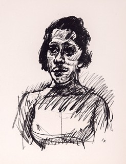 Oscar Kokoschka (1886 - 1980) - Bildnis Tilla Durieux