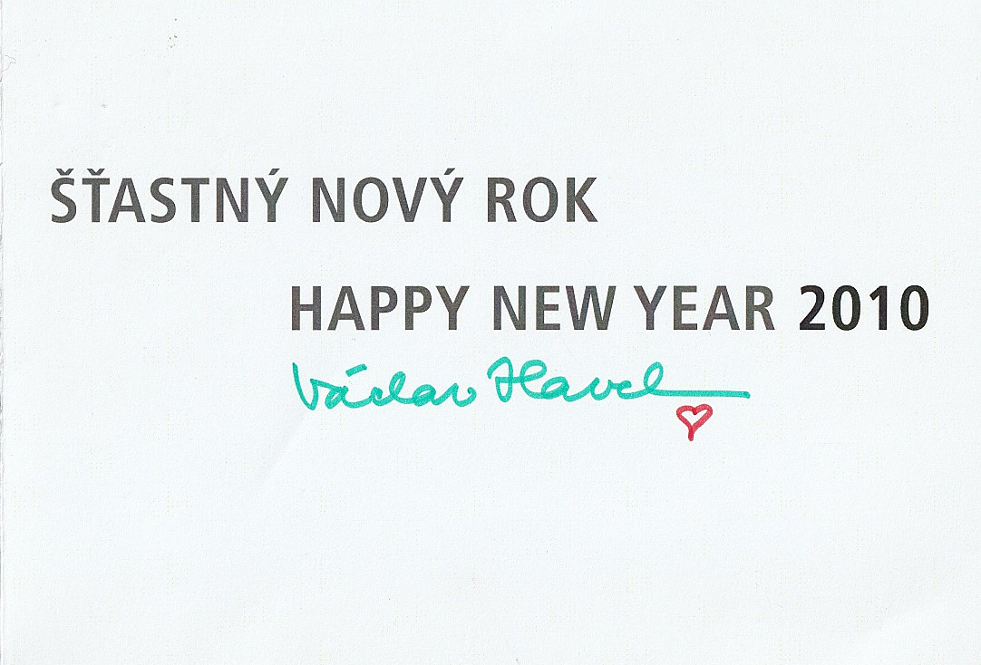 Václav Havel (1936 - 2011) - Autogram