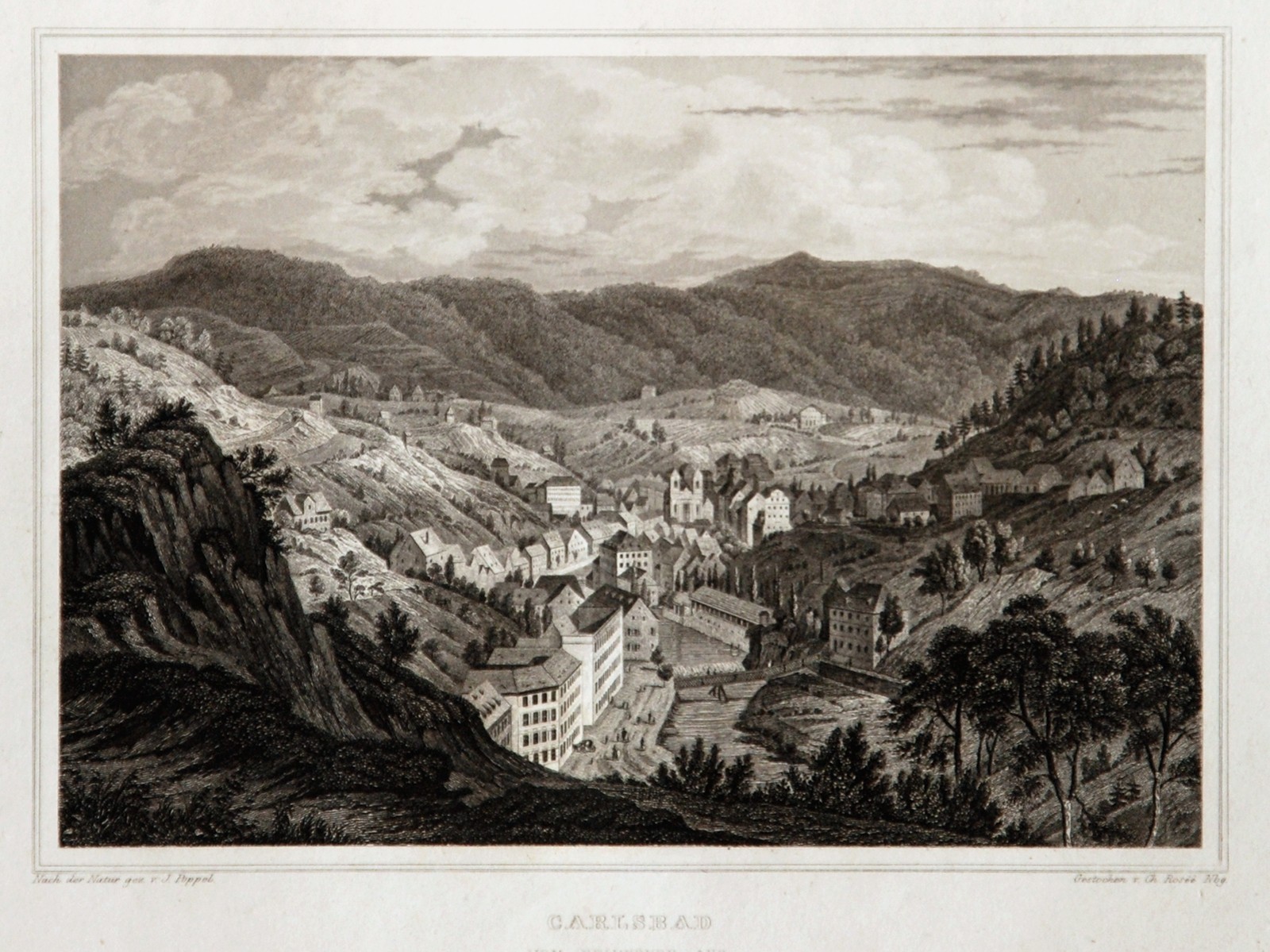 Johann Gabriel Friedrich Poppel (1807 - 1882) - Karlovy Vary