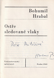 Bohumil Hrabal (1914 - 1997) - Ostře sledované vlaky