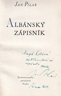 Jan Pilař (1917 - 1996) - Albánský zápisník