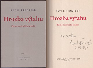 Pavel Řezníček (1942) - Hrozba výtahu  básně z minulého století