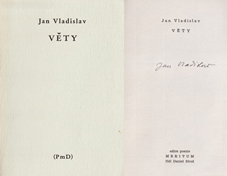 Jan Vladislav (1923 - 2009) - Věty (19621972)