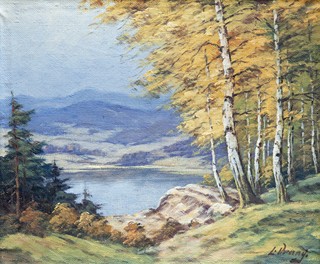 Ladislav Vraný - Krajina s březovým hájem