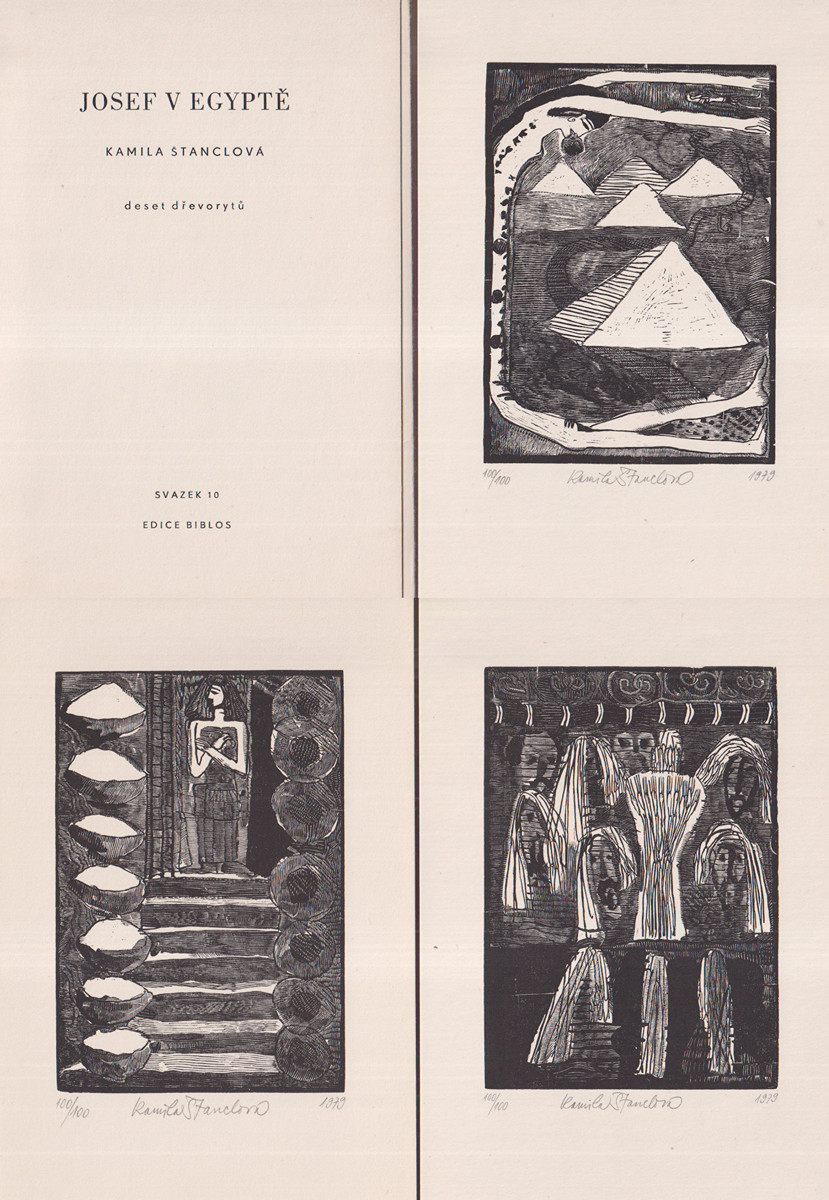 Kamila Štanclová (1945) - Josef v Egyptě - deset dřevorytů