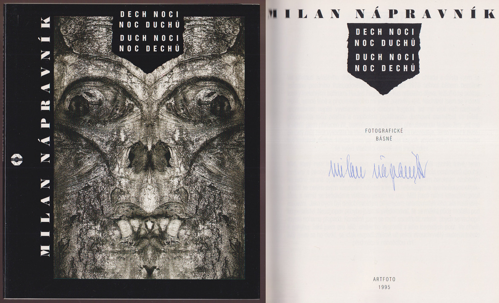 Milan Nápravník (1931 - 2017) - Dech noci, noc duchů, duch noci, noc dechů - fotografické básně
