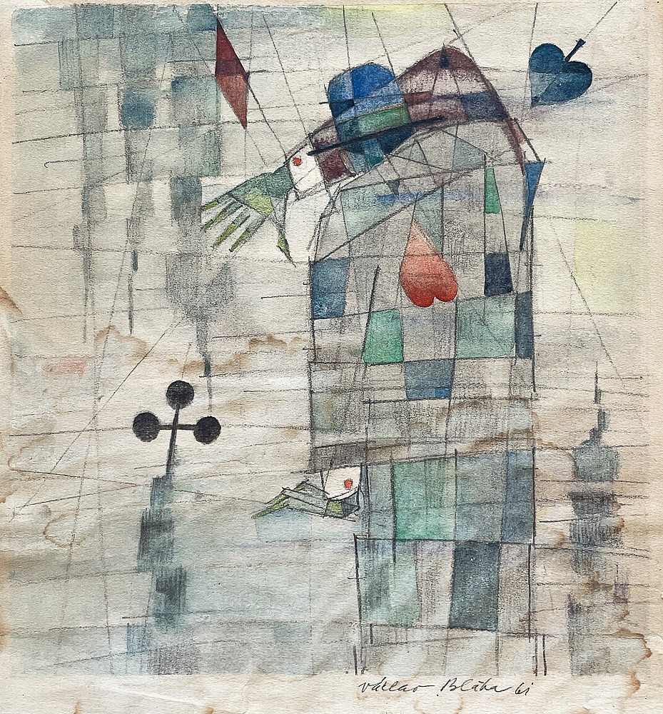Václav Bláha st. (1922 - 2021) - Ilustrace ke knize Vítězslav Nezval Edison I