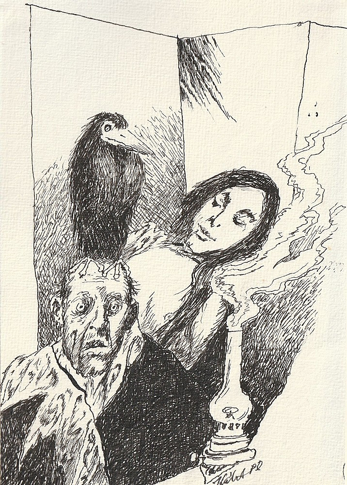 Josef Kábrt (1920 - 1989) - Edgar Allan Poe: Krkavec