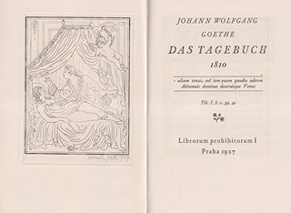 Zdeněk Guth (1902 - 1984) -  Johann Wolfgang Goethe: Das Tagebuch. Deník