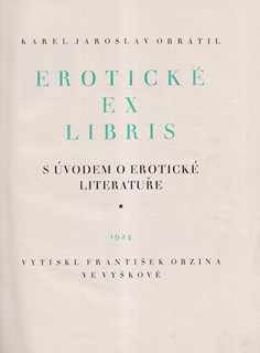 Karel Jaroslav Obrátil (1866 - 1945) - Erotické exlibris