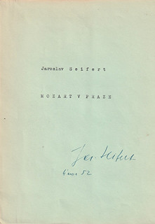 Jaroslav Seifert (1901 - 1986) -  Mozart v Praze