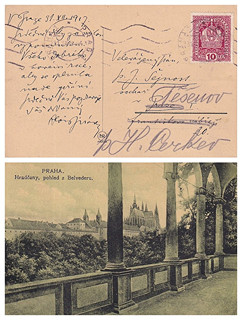 Alois Jirásek (1851 - 1930) - Podpis na pohlednici