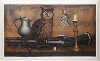 Ladislav Placatka (1923 - 1986) - Zátiší se sovou 