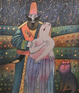 Adolf Born (1930 - 2016) - Turecký důstojník odvádějicí moravskou dívku