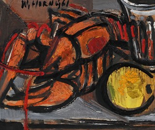 Willy Horný (1933 - 1982) - Zátiší s humrem
