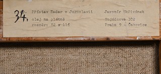 Jaromír Skřivánek (1923 - 2010) - Přístav Zadar v Jugoslavii - velký formát