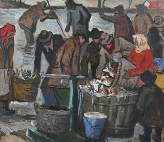 Vilém Wünsche (1900 - 1984) - Rybí trh