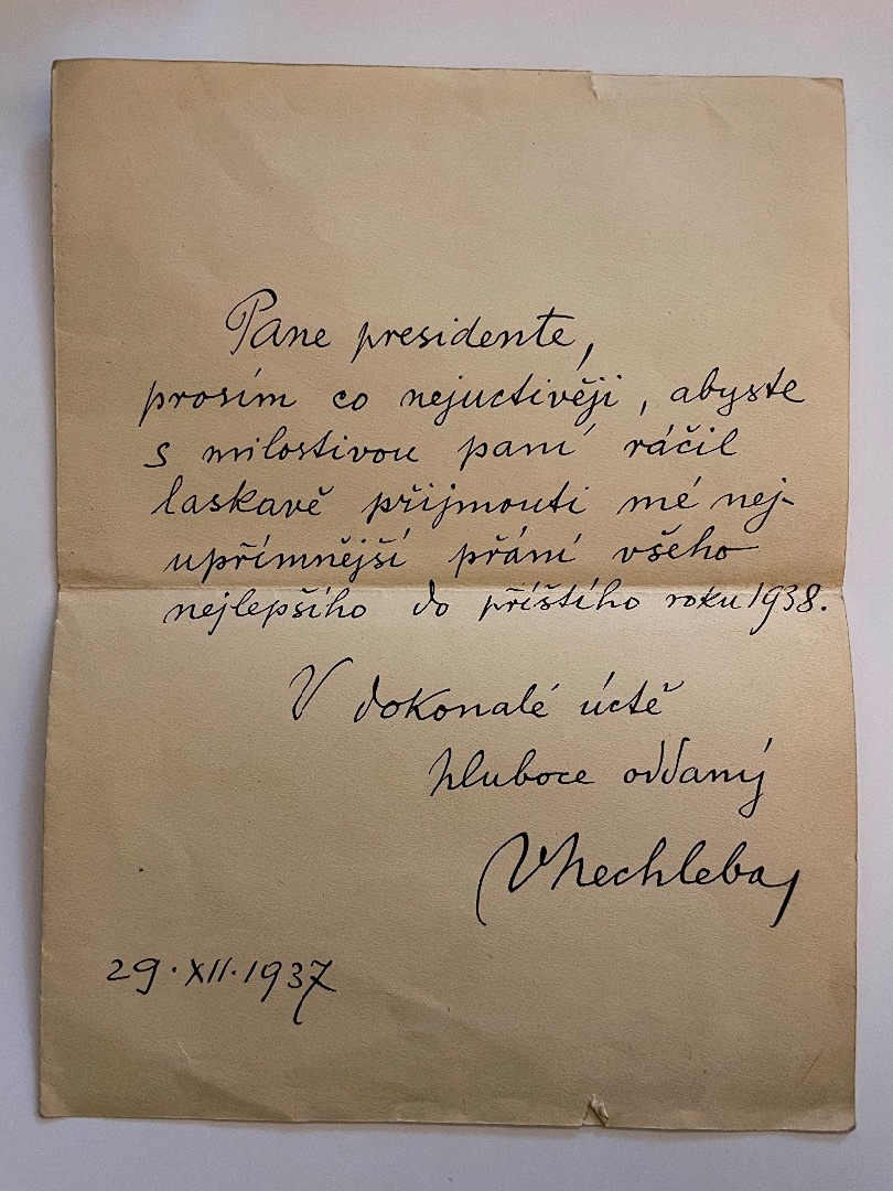 Nechleba Vratislav (1885 - 1965) - Dopis od Jakuba Obrovského