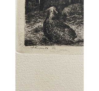 Nowopacký Jan (1821 -1908) - Ovečky v seníku
