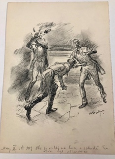Jiří Wowk (1899 - 1961) - Rvačka