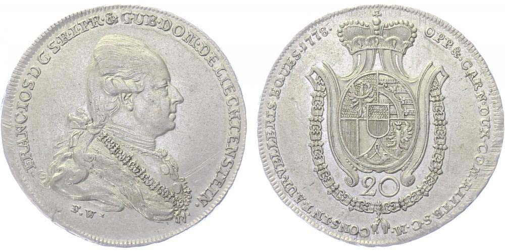 Liechtenstein, Franz Josef I., 1772 - 1781