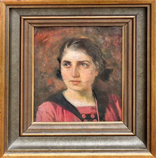 Mrkvička Jan/Ivan Václav (1856-1938) - "Portrét mladé ženy"