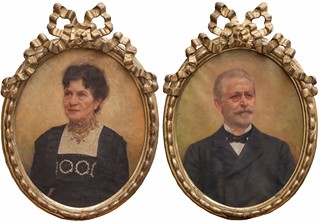 Ženíšek Josef (1855-1944) - Párové portréty "Muž" a "Žena"