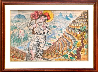 Bouda Cyril (1901-1984) - "Alegorie vinobraní - Svatý Václav"
