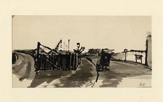Němec Bohumil (1912-1985) - "Před nákladovým nádražím"