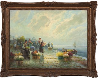 holandský autor - Květinový trh