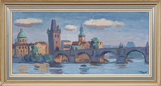 Josef Václav Barnet (1907 - 1990) - Praha - Karlův most