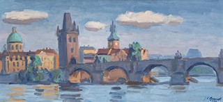 Josef Václav Barnet (1907 - 1990) - Praha - Karlův most