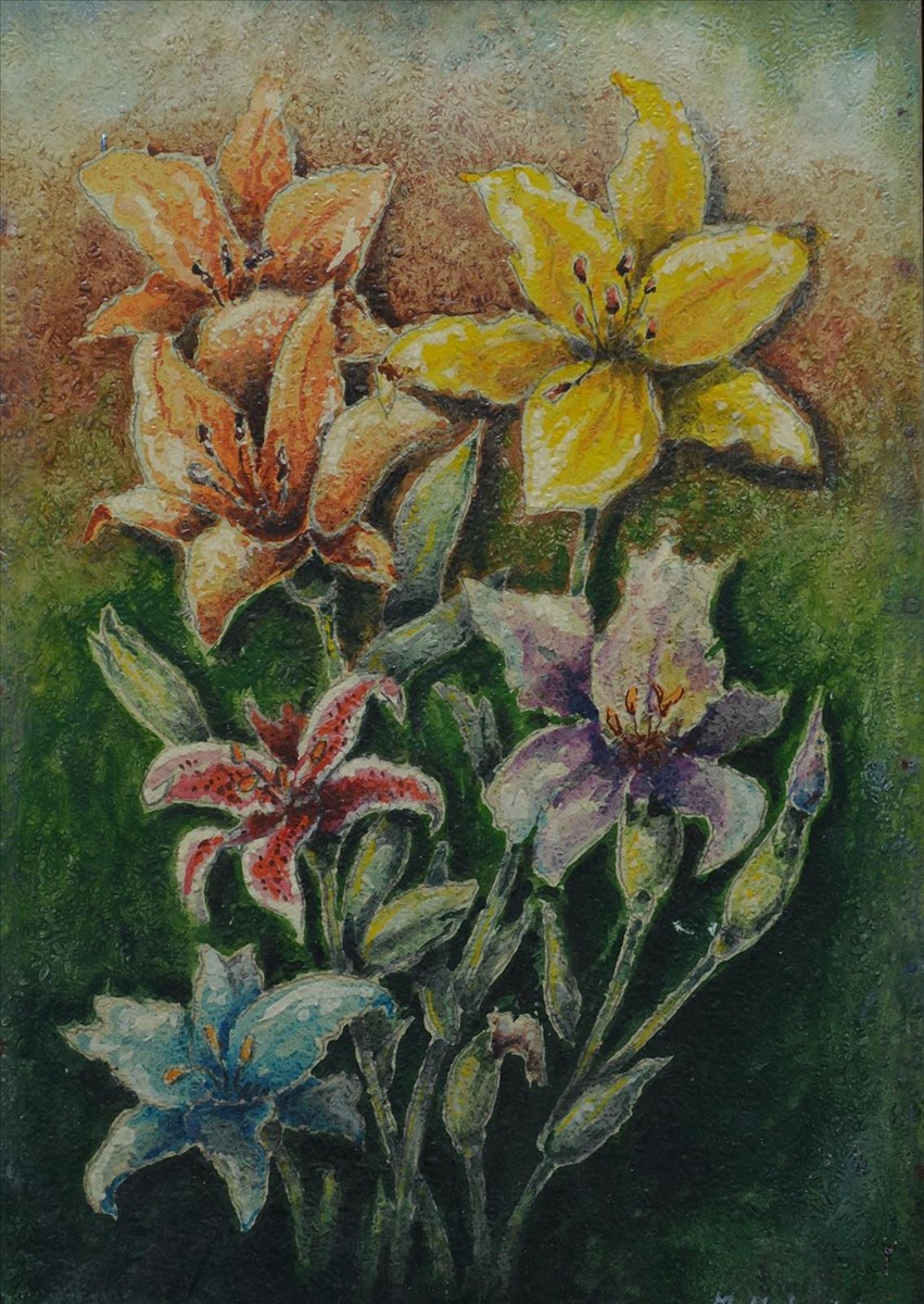 Mária Medvecká (1914 - 1987) - Kytice lilií