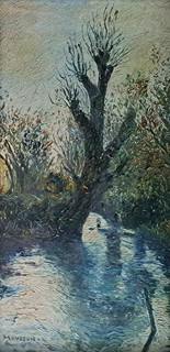 Jozef Teodor Mousson (1887 - 1946) - Říčka v podvečer (La Petite Riviére)