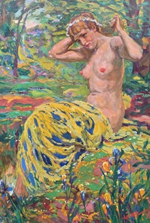 Vlastimil Košvanec (1887 - 1961) - Koupání