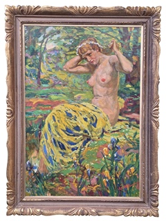 Vlastimil Košvanec (1887 - 1961) - Koupání