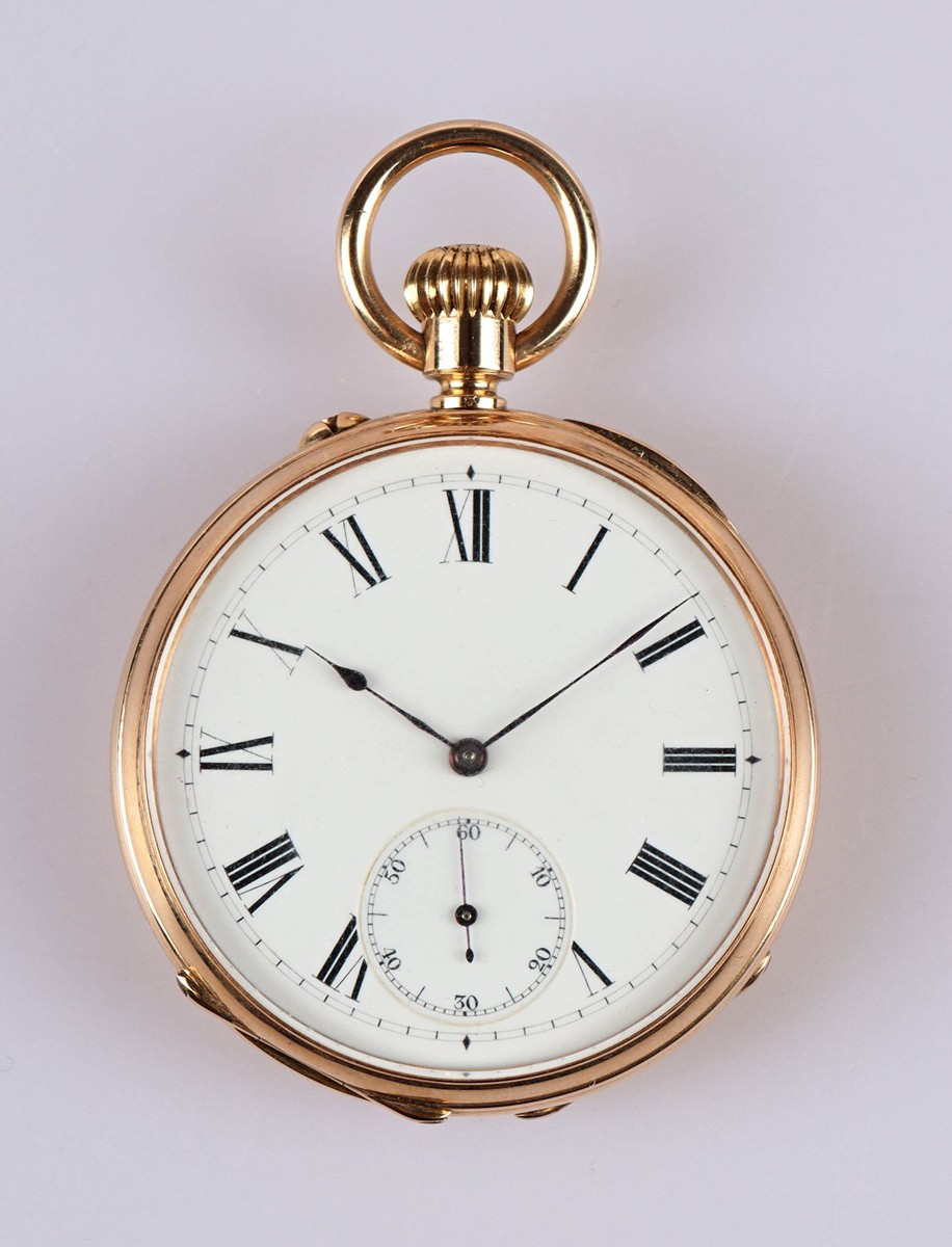 Zlaté kapesní hodinky A. Marenzeller Vienne - Patek Philippe & Co Geneve