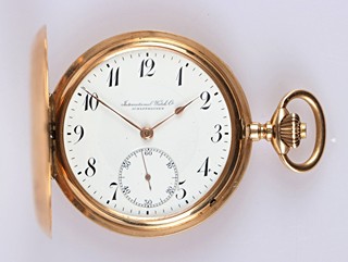 Zlaté pánské hodinky Schaffhausen s původní etuí a certifikátem