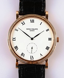 Zlaté pánské náramkové hodinky Patek Philippe Calatrava