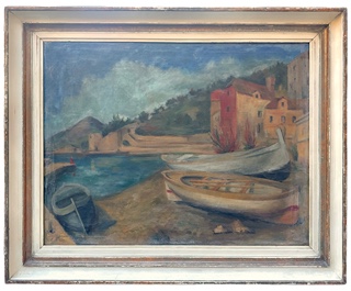 Bedřich Horálek (1913 - 1989) - Lodě u Dubrovníka