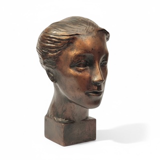 Jan Kodet (1910 - 1974) - Bronzová busta dámy